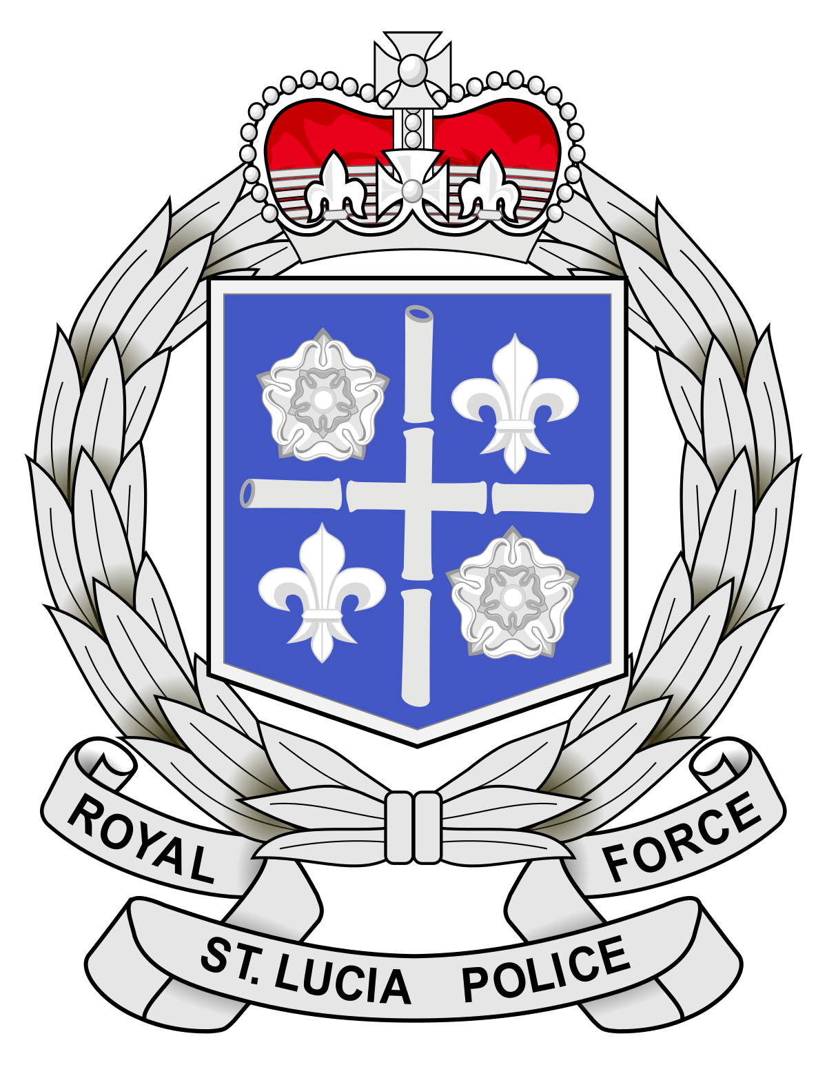 Royal Saint Lucia Police Force crest